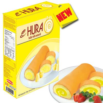 141 product id 800 Bánh Bông Lan Hura Cuộn kem hương bơ sữa